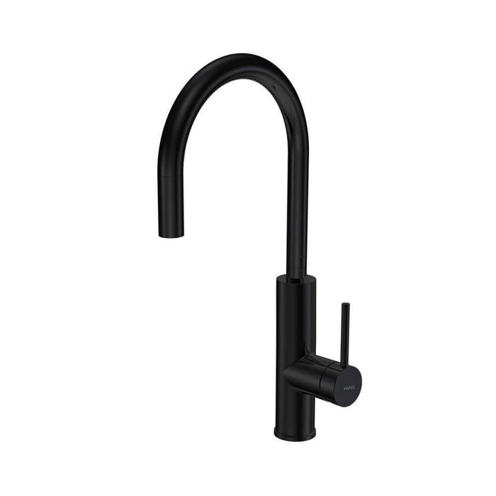 Parisi Envy II Arch Kitchen Mixer with Pull-out Spray - Matt Black