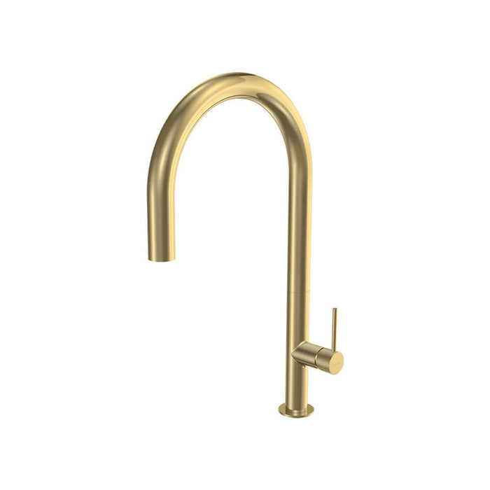 Parisi Envy 30 Kitchen Mixer with Round Spout - Brushed Brass