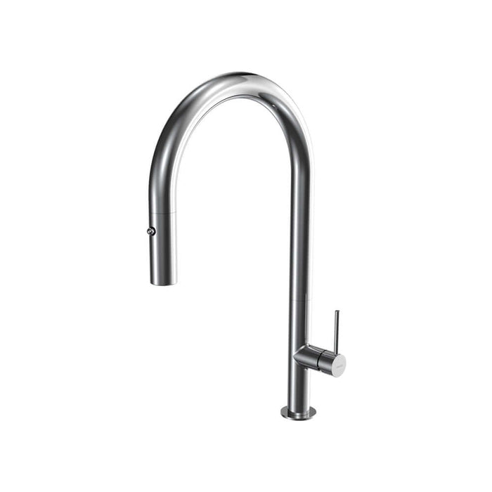 Parisi Envy 30 Kitchen Mixer with Round Spout and Pull Out Spray - Chrome