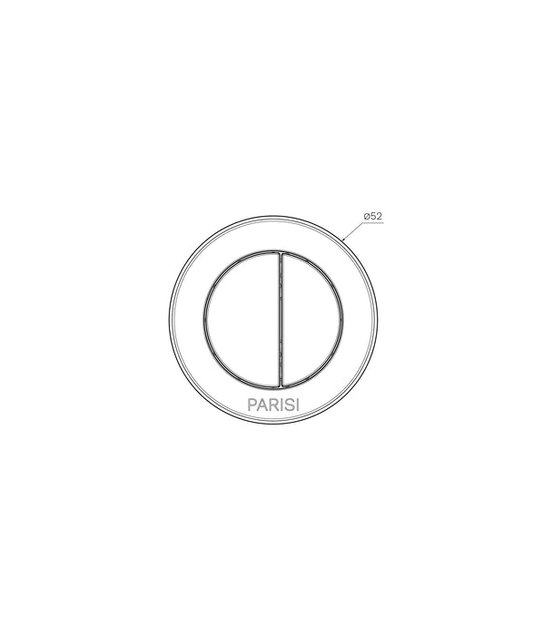 Parisi Outlet Valve Actuator Button - Chrome