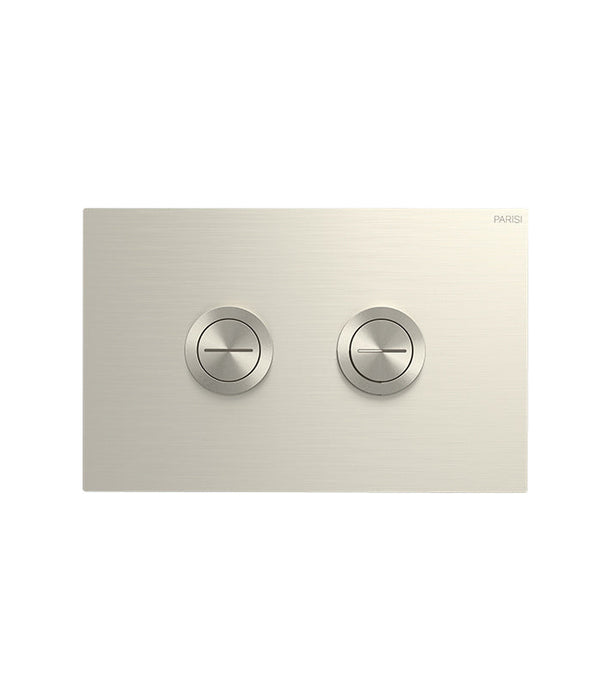 Parisi Pneumatic Twin Button Set - Brushed Nickel
