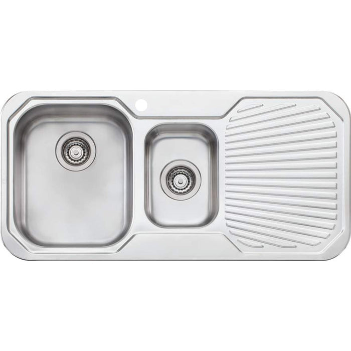 Oliveri Petite 1 & 1/2 Bowl Sink With Right Hand Drainer