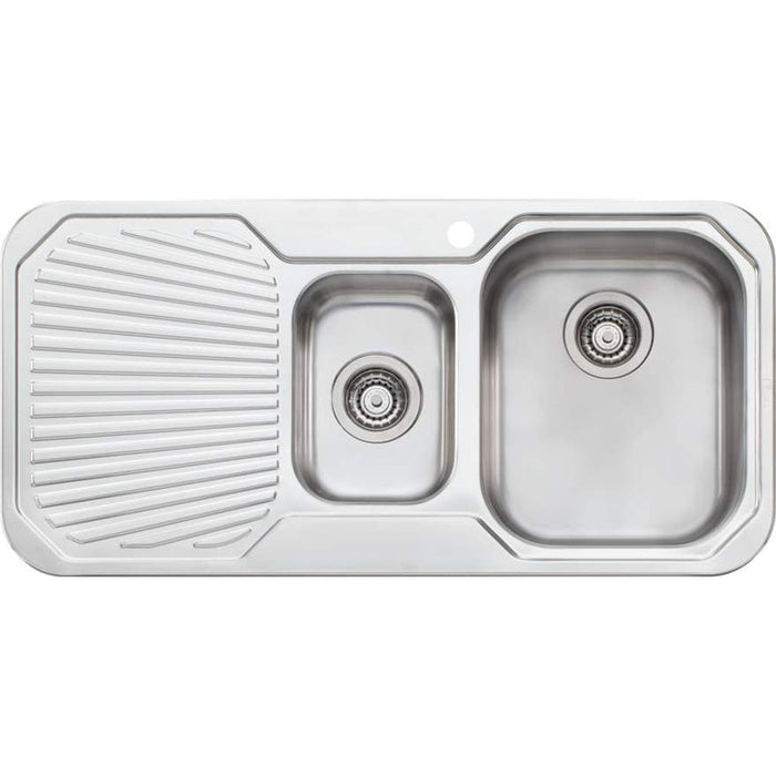 Oliveri Petite 1 & 1/2 Bowl Sink With Left Hand Drainer