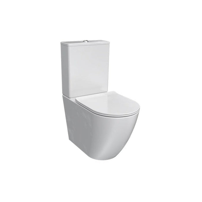 Parisi Ellisse II Rimless Wall Faced Toilet Suite with Pressalit Seat