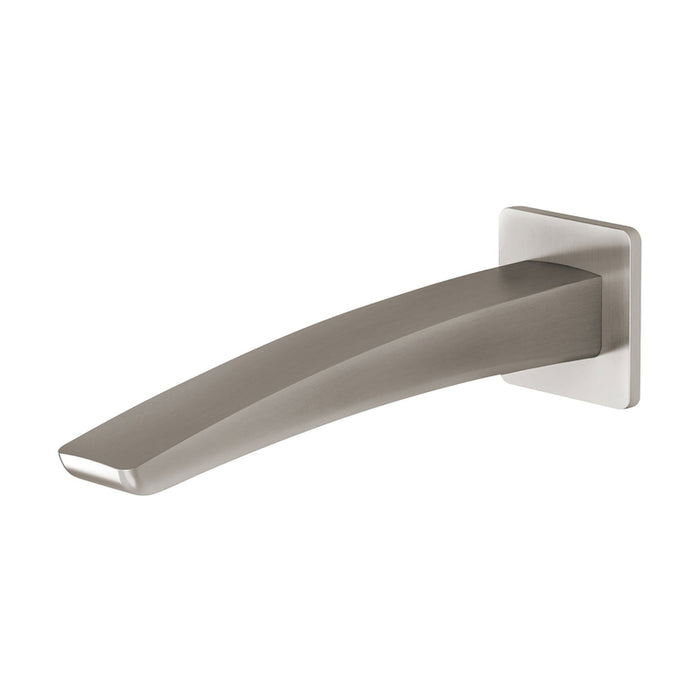 Phoenix Rush Wall Basin Outlet 180mm - Brushed Nickel