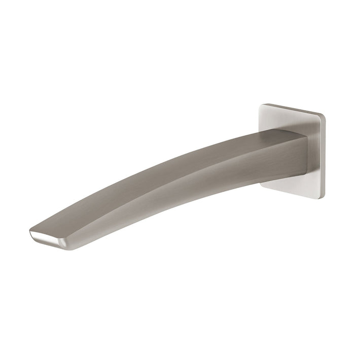 Phoenix Rush Wall Basin Outlet 230mm - Brushed Nickel