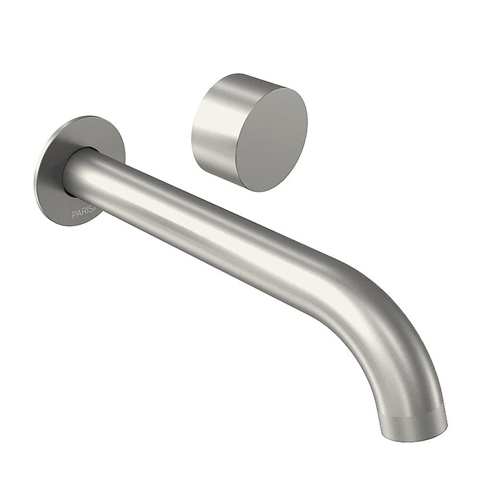 Parisi Stereo Wall Mixer with 190mm Spout (Individual Flanges) - Brushed Nickel
