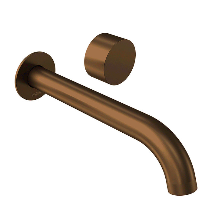 Parisi Stereo Wall Mixer with 190mm Spout (Individual Flanges) - Matt Bronze