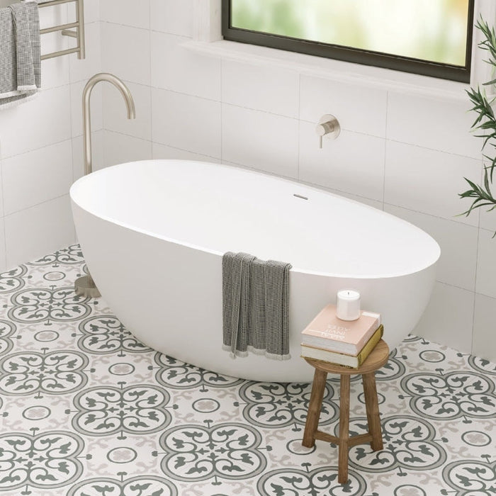 Fienza Bahama Solid Surface Bath - Matte White