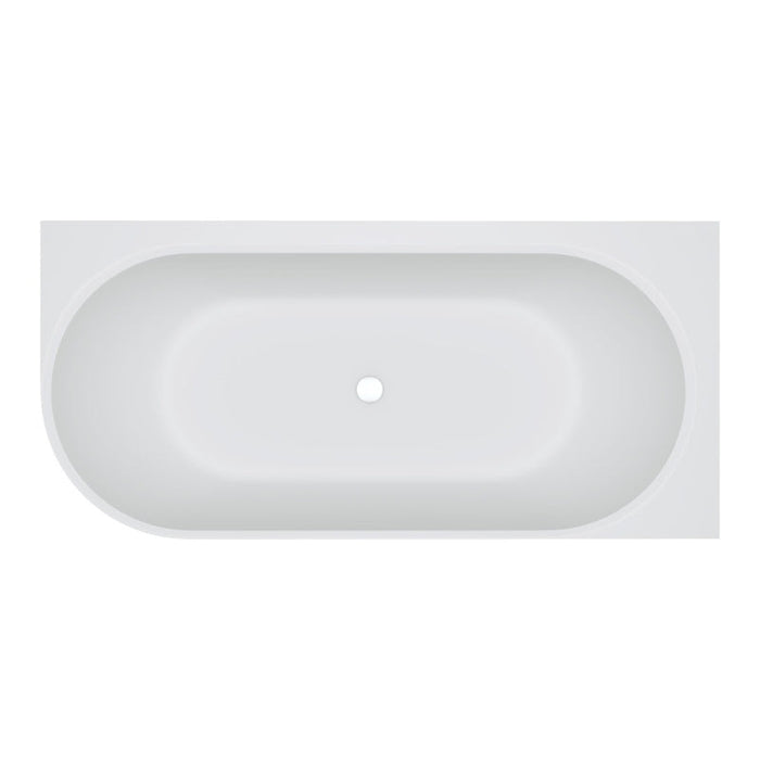Fienza Matta Left-Hand Solid Surface Corner Bath 1700mm