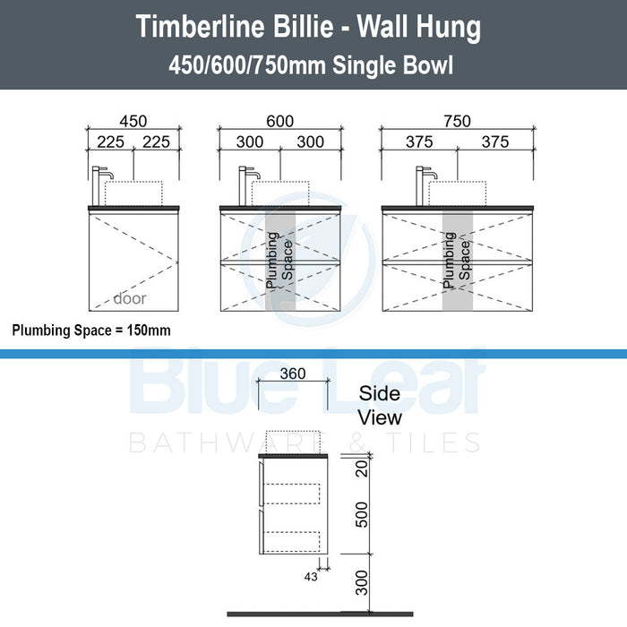 Timberline Billie Wall Hung Vanity