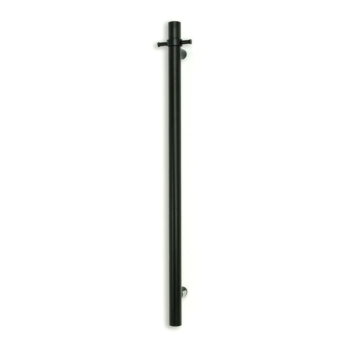 Radiant Vertical Single Towel Rail 40 x 950mm - Matt Black