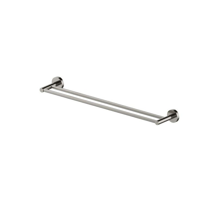 Abey Piccolo Mondo Double Towel Rail 760mm Brushed Nickel