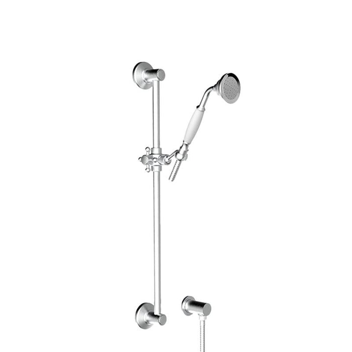 Abey Provincial Shower On Rail Brushed Nickel