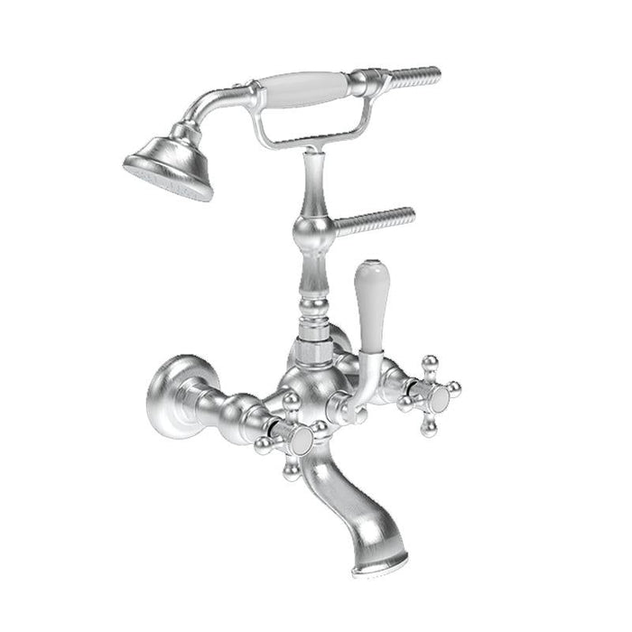 Abey Provincial Wall Mounted Bath Filler Brushed Nickel