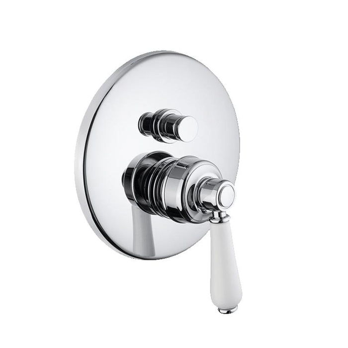 Abey Provincial Wall Mounted Diverter Mixer Brushed Nickel