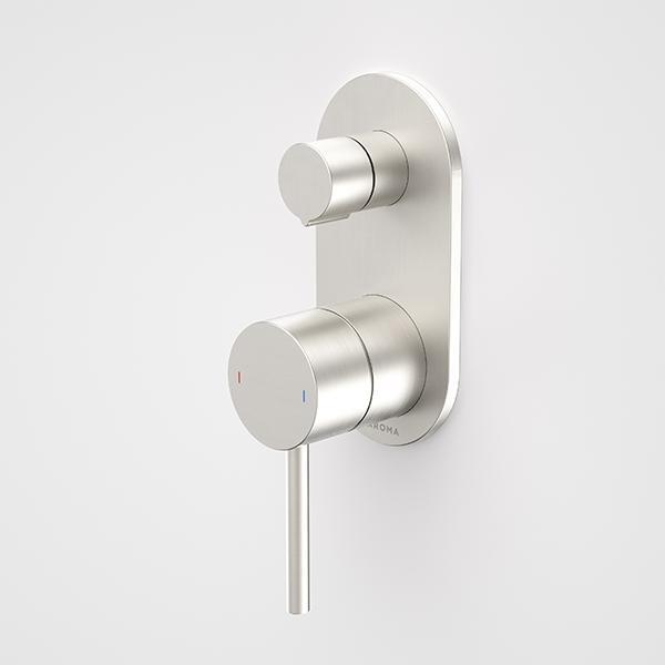 Caroma Liano II Bath/Shower Mixer With Diverter Brushed Nickel