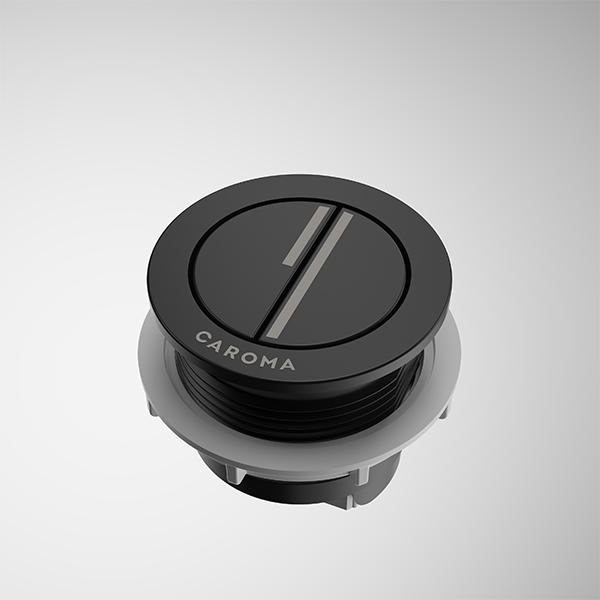 Caroma Luna Round Cistern Flush Button Black