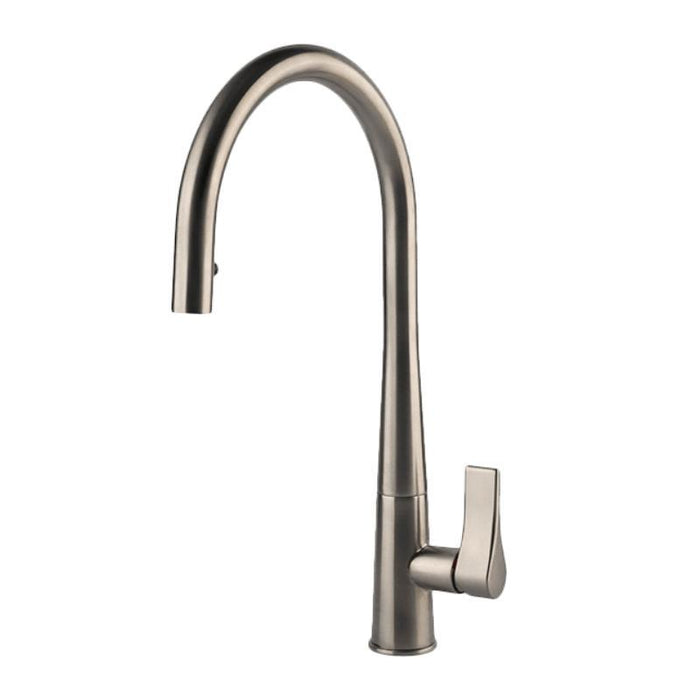 Gessi Emporio Concealed Pull Out Kitchen Mixer Brushed Nickel