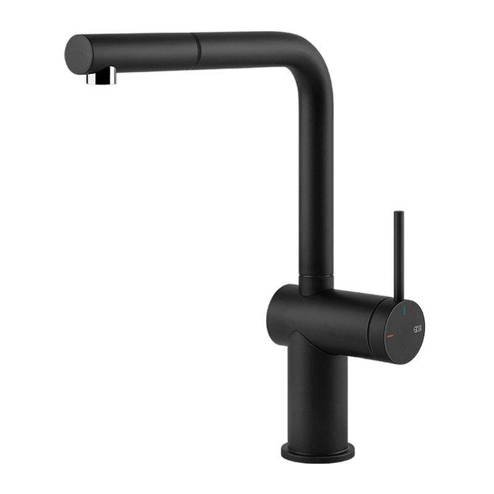 Gessi Inedito Pull-Out Kitchen Mixer - Black Matte