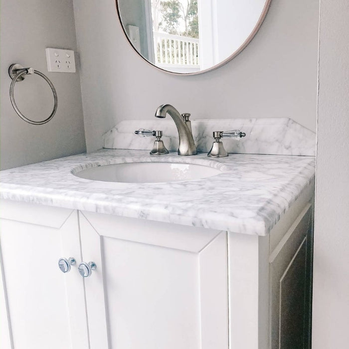 Turner Hastings Coventry 750mm White Vanity With Marble Top & Under Counter Basin