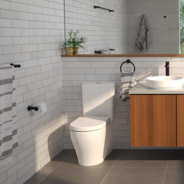 Caroma Luna Cleanflush Wall Faced Toilet Suite