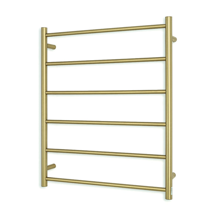 Radiant Non-Heated Round Ladder 700 x 830mm - Brushed Gold