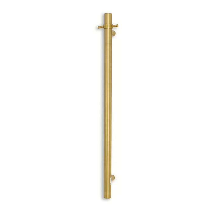 Radiant Vertical Single Towel Rail 40 x 950mm - Brushed Gold