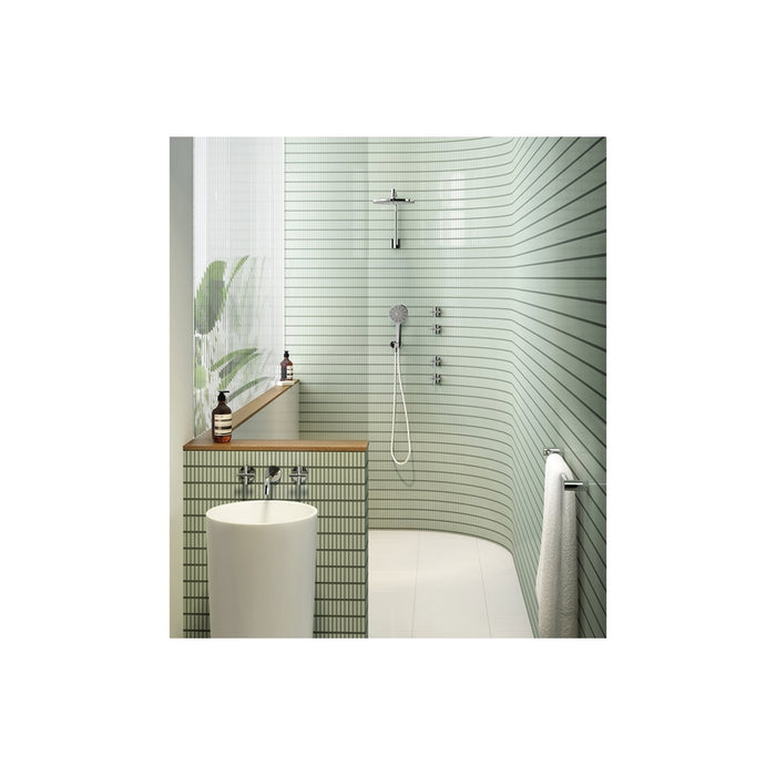 Phoenix Vivid Slimline Plus Wall Basin / Bath Outlet 180mm - Brushed Carbon