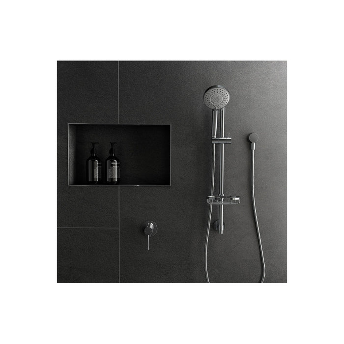 Phoenix Vivid Slimline Shower / Wall Mixer - Brushed Nickel