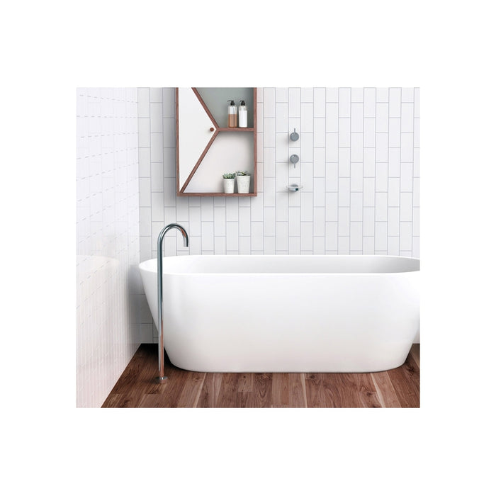 Phoenix Vivid Floor Mounted Bath Outlet 940mm - Matte Black