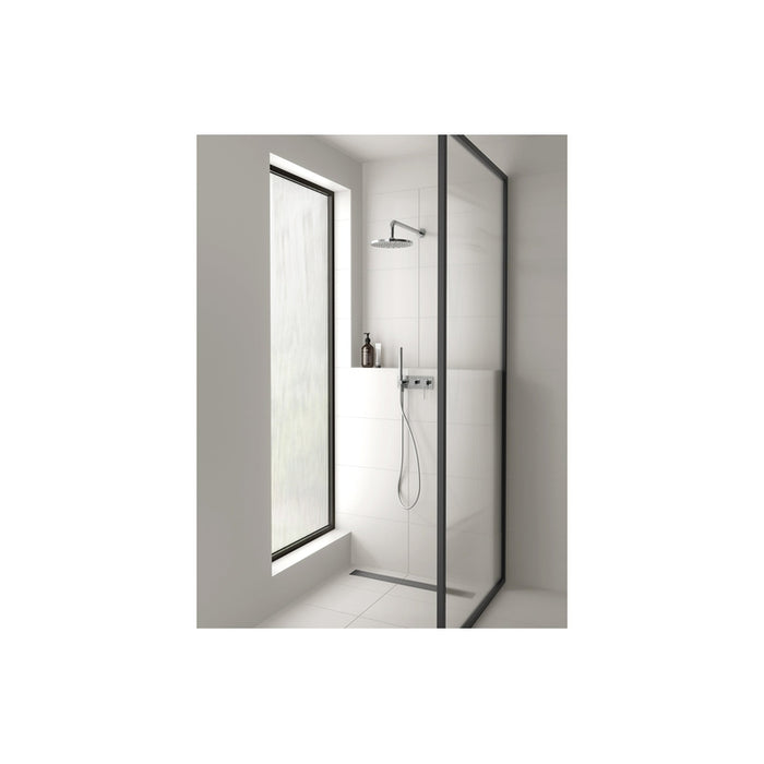 Phoenix Vivid Slimline Wall Shower System - Matte Black