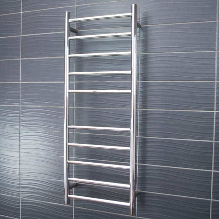 Radiant Non-Heated Round Ladder 430 x 1100mm - Mirror Polished
