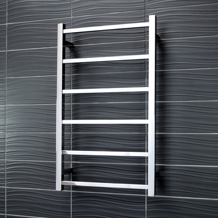 Radiant Non-Heated Square Ladder 500 x 830mm - Mirror Polished