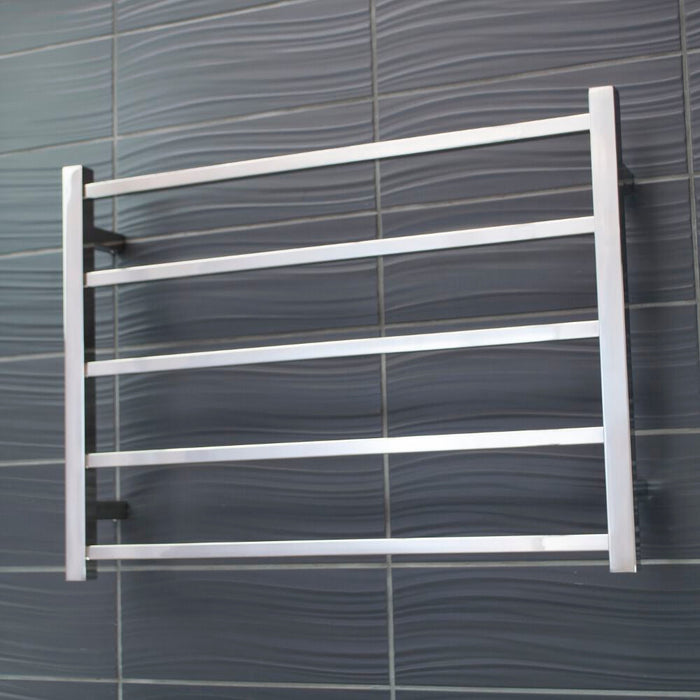Radiant Non-Heated Square Ladder 700 x 550mm - Mirror Polished